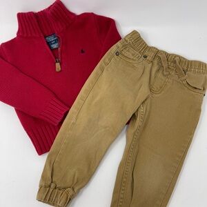 Boys 2T Ralph Lauren Polo Sweater and Levi’s Jeans